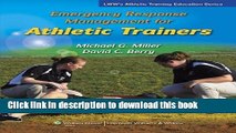 Ebook Emergency Response Management for Athletic Trainers (Athletic Training Education) 1 Pap/Psc
