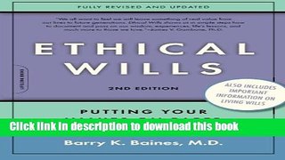 Ebook Ethical Wills: Putting Your Values on Paper Full Online