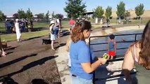 Nampa dog park pond grand opening.