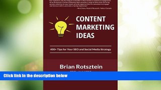 Big Deals  Content Marketing Ideas: 400+ Tips for Your SEO and Social Media Strategy  Free Full