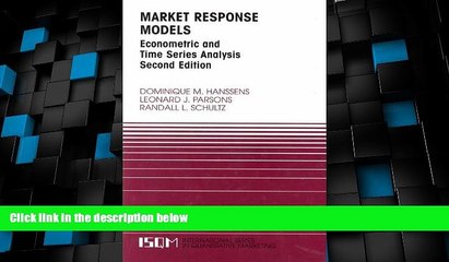 Full [PDF] Downlaod  Market Response Models: Econometric and Time Series Analysis (International