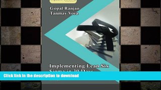 PDF ONLINE Implementing Lean Six Sigma in 30 Days READ PDF FILE ONLINE