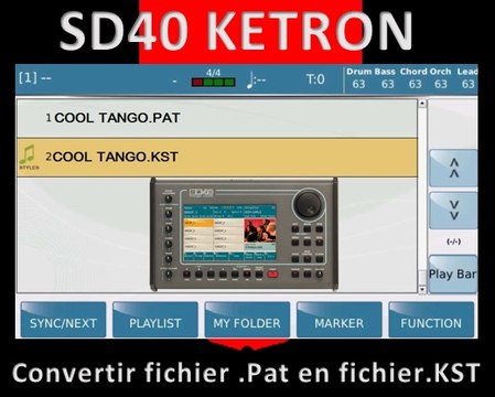 Tutoriel convertir fichier Pat en fichier KST pour Ketron SD40 SD7 SD80
