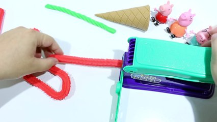 Play Doh Ice Cream - Guide To Make a Cup Ice Cream Red Color very Licorice vs Peppa Pig Toys - Funny and Creative Video