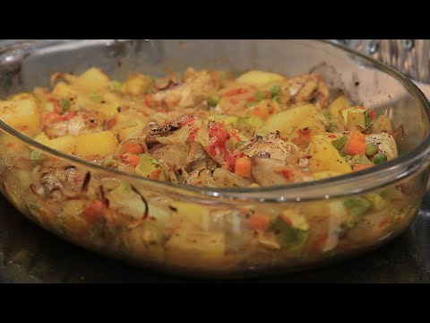 صينية الدجاج بالخضار | غادة التلي