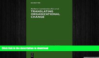 FAVORIT BOOK Translating Organizational Change (Groningen-Amsterdam Studies in Semantics (Grass))
