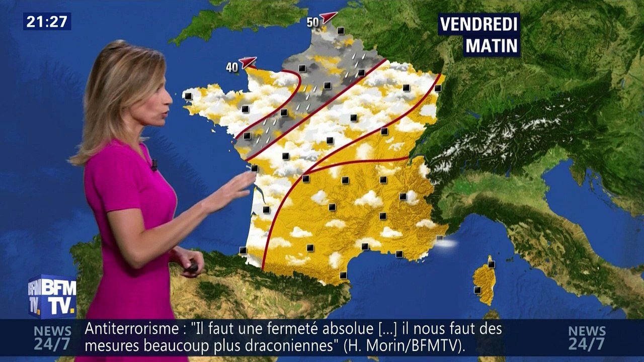 LA METEO de SANDRA LARUE le 2016 07 28 sur BFM TV