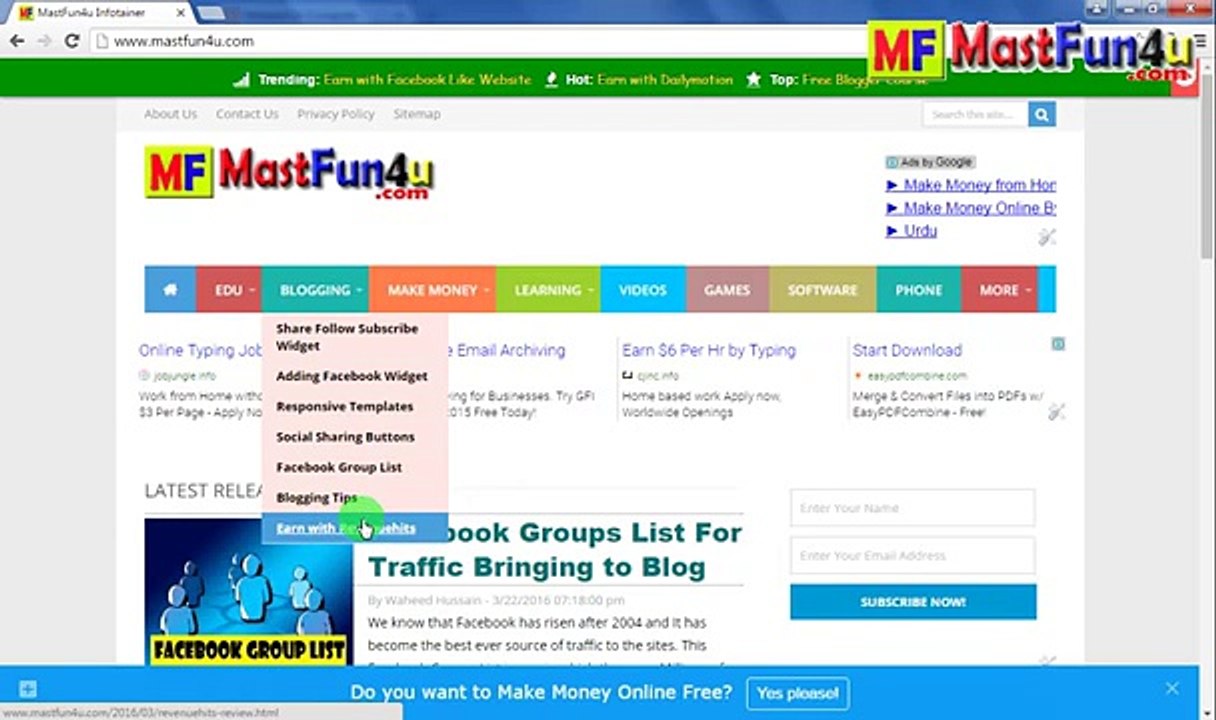 How to Make Money Blogging Hindi Urdu