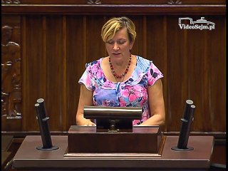 Poseł Józefa Szczurek-Żelazko - Oświadczenie z dnia 20 lipca 2016 roku.