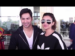 Varun Dhawan And Parineeti Chopra Spotted At Mumbai Airport