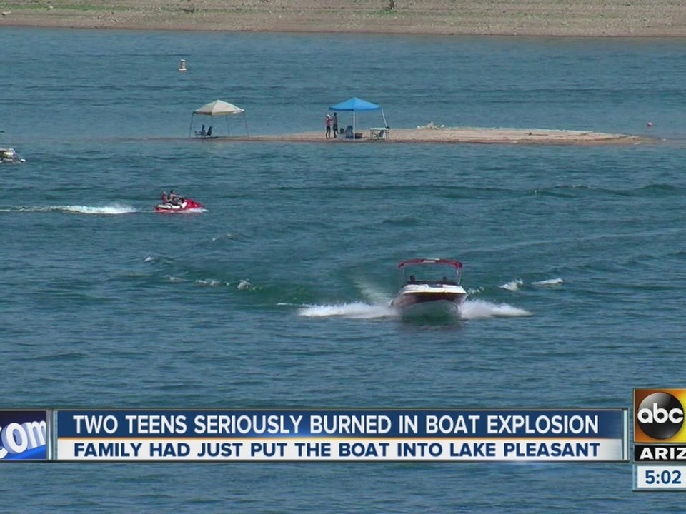 FD: Teen girls burned in Lake Pleasant boat fire
