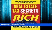 FAVORIT BOOK Real Estate Tax Secrets of the Rich: Big-Time Tax Advantages of Buying, Selling, and