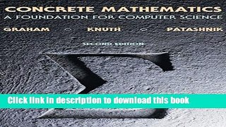 [Popular] E_Books Concrete Mathematics: A Foundation for Computer Science (2nd Edition) Full Online