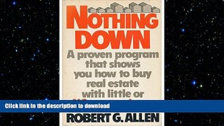 READ THE NEW BOOK Nothing down, how to buy real estate with little or no money down READ EBOOK
