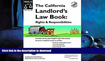 FAVORIT BOOK The California Landlord s Law Book: Rights and Responsibilities(11th Edition) FREE