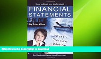 READ THE NEW BOOK How to Read and Understand Financial Statements When You Don t Know What You Are