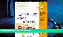 READ PDF Landlords  Rights and Duties in Florida: With Forms (Landlords  Rights   Duties in