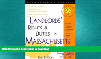 FAVORIT BOOK Landlords  Rights   Duties in Massachusetts: With Forms (Landlord s Legal Guide in