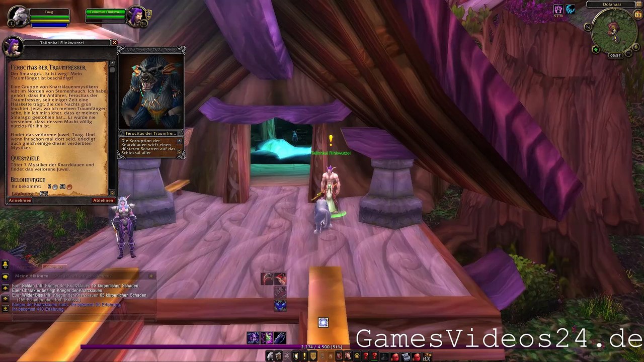 World of Warcraft Quest: Ferocitas der Traumfresser