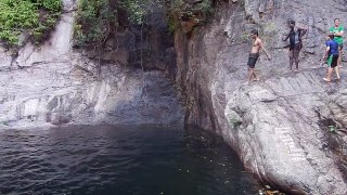 Headfirst cliff jump
