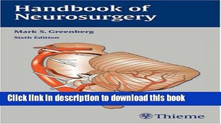 [PDF] Handbook of Neurosurgery Full Online