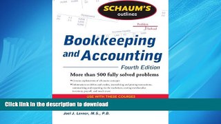 READ ONLINE Schaum s Outline of Bookkeeping and Accounting, Fourth Edition (Schaum s Outlines)
