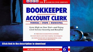 DOWNLOAD Bookkeeper-Account 6th ed (Arco Civil Service Test Tutor) READ EBOOK