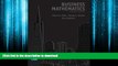 READ THE NEW BOOK Business Mathematics Value Package (includes MyMathLab/MyStatLab Student Access