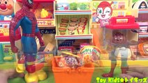 Playing a shop❤Convenient store アンパンマン おもちゃアニメ アンパンマンのお店ごっこ❤コンビニDX Toy Kids トイキッズ animation anpanman