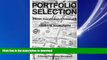 READ ONLINE Portfolio Selection: Efficient Diversification of Investments (Cowles Foundation