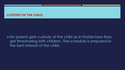 Things You Need to Know About Child Custody in Florida