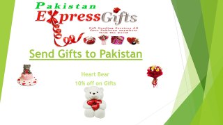 Send Gifts to Pakistan | Heart Bear 10% off on Gifts