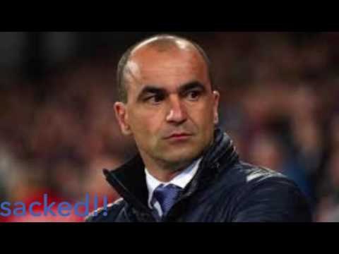 Roberto Martinez Sacked