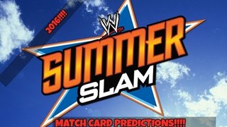 WWE Summerslam 2016 Match Card