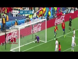 هدف  اسبانيا الوحيد  على التشيك 1-0 HD يورو 2016 ( بيكيه