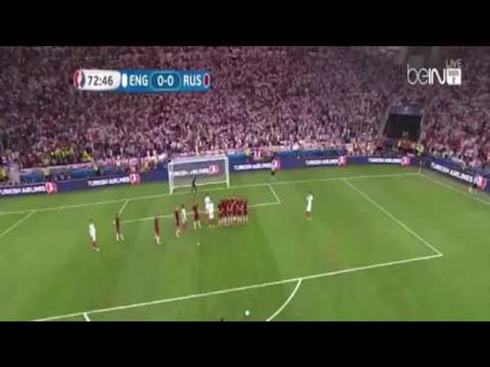 هدف ايريك داير على روسيا . إنجلترا ١-٠ روسيا #اليورو