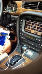 Connect iPhone 6 to Jaguars S Type R with no Bluetooth