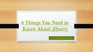 6 Simple Steps To An Effective jQuery Strategy