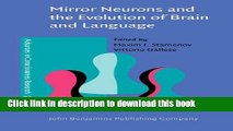 Download Mirror Neurons and the Evolution of Brain and Language E-Book Online