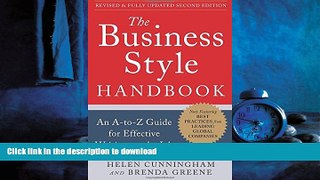 READ THE NEW BOOK The Business Style Handbook, Second Edition:  An A-to-Z Guide for Effective
