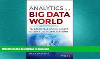 FAVORIT BOOK Analytics in a Big Data World: The Essential Guide to Data Science and its