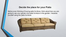Tips to Buy Patio Furniture - Wicker Paradise