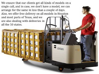 Free Delivery Available with Electric Lift Trucks