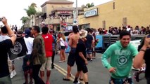 Huntington Beach Riots 2013 Crowd 7/28/2013