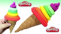 Play Dough Play Doh Cream Rainbow - Create Rainbow Ice Cream Cups Peppa Pig Toys - Fun and Creative Video for Kids