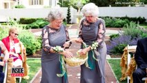 Grandmothers Walk Down Aisle As Flower Girls