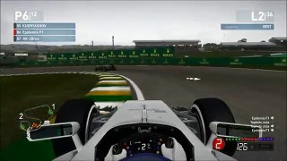 Formula 1 Online Championship - Brazilian GP DTM-like overtake