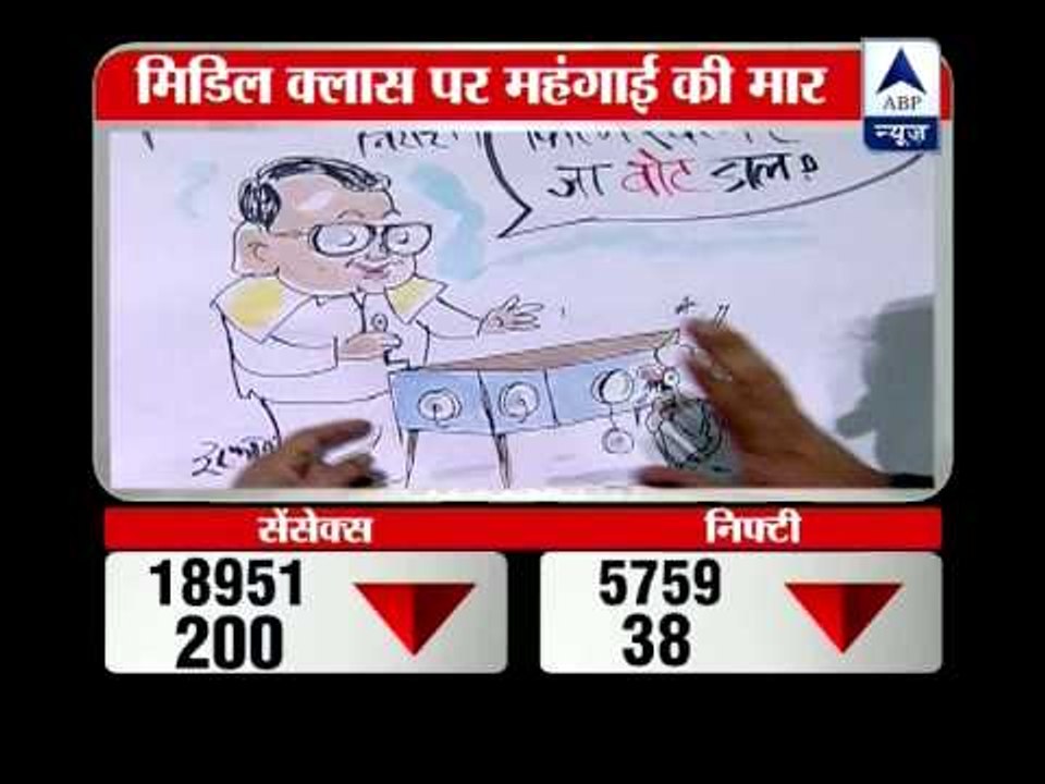 Irfan comments on Union Budget through his cartoon