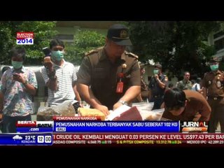 Kejari Denpasar Musnahkan Sabu Senilai Rp 52 Miliar