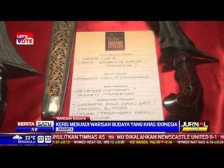Keris, Warisan Khas Budaya Indonesia